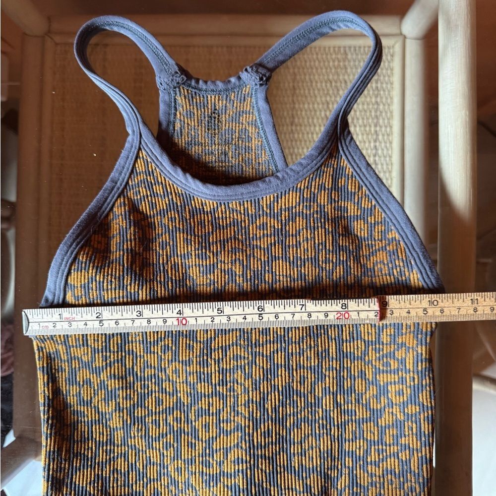 Free People Movement Leopard Print Ribbed Racerback Jumpsuit XS/S - Picture 8 of 8